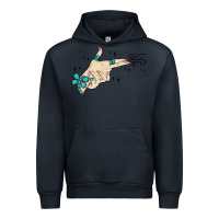 Navy western turquoise gun hand Urban Hoodie - MaliasSmallBusiness