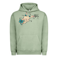 Pigment Oil Green western turquoise gun hand Urban Hoodie - MaliasSmallBusiness