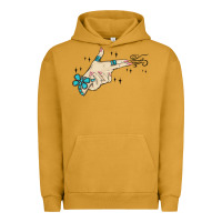Pigment Peanut Butter western turquoise gun hand Urban Hoodie - MaliasSmallBusiness