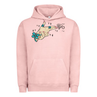 Pigment Salmon western turquoise gun hand Urban Hoodie - MaliasSmallBusiness