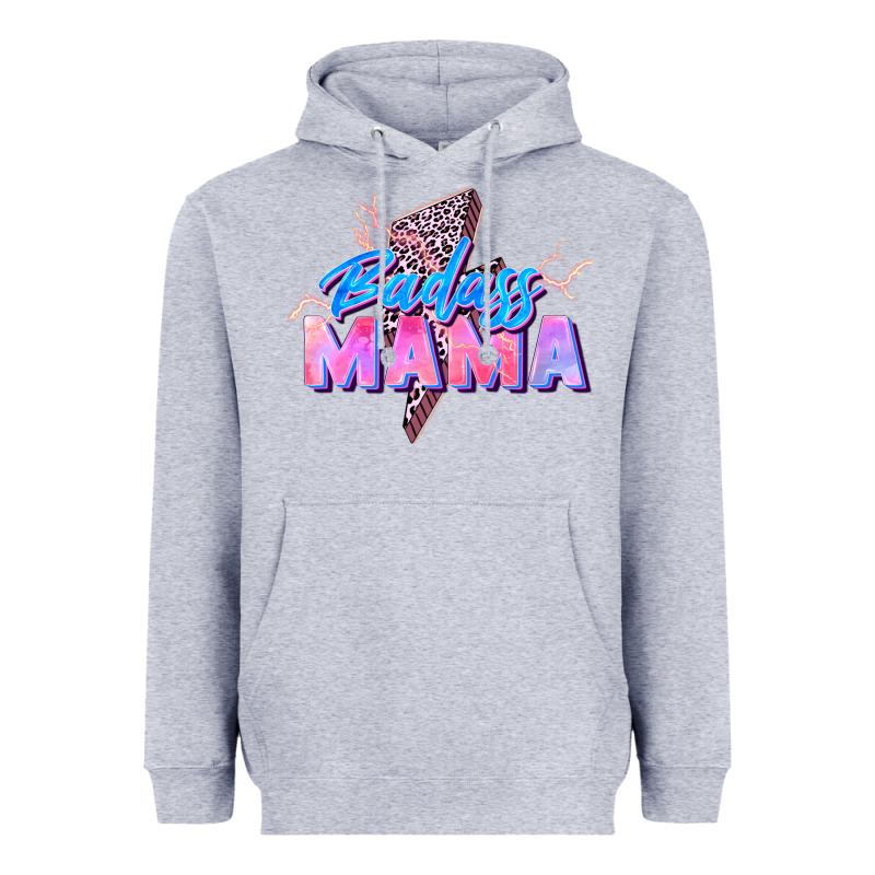 Badass Mama Heavyweight Hoodie by Zillion Design Studio | Teevron