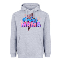 Heather Grey badass mama Heavyweight Hoodie - Zillion Design Studio