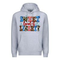 Heather Grey sweet land of liberty Premium Hoodie - AdoDesignShop