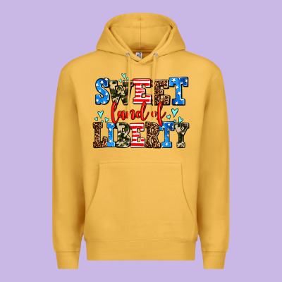 Sweet Land Of Liberty Premium Hoodie Designed By Adodesignshop