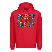Red sweet land of liberty Premium Hoodie - AdoDesignShop
