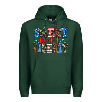 Sports Green sweet land of liberty Premium Hoodie - AdoDesignShop