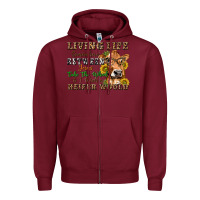 Burgundy living life somewhere between jesus take the wheel Zipper Hoodie - texasbilliewilder