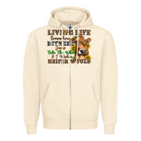 Sandshell living life somewhere between jesus take the wheel Zipper Hoodie - texasbilliewilder