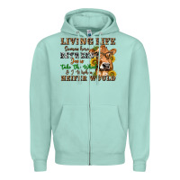 Seafoam living life somewhere between jesus take the wheel Zipper Hoodie - texasbilliewilder