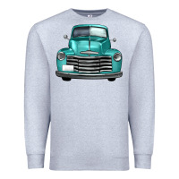 Heather Grey western truck front view Premium Sweatshirt - FaDigitalArtStudio