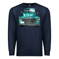 Navy western truck front view Premium Sweatshirt - FaDigitalArtStudio