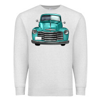 Oatmeal Heather western truck front view Premium Sweatshirt - FaDigitalArtStudio