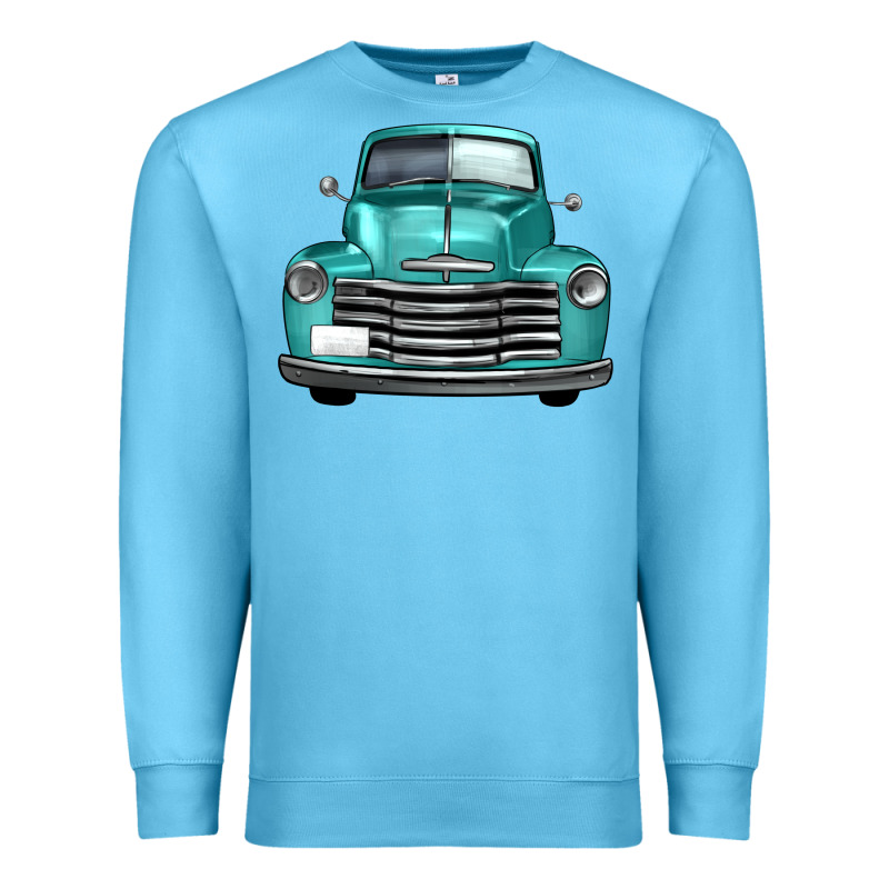 Western Truck Front View Premium Sweatshirt by FaDigitalArtStudio | Teevron