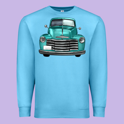 Western Truck Front View Premium Sweatshirt Designed By Fadigitalartstudio