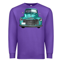 Purple western truck front view Premium Sweatshirt - FaDigitalArtStudio