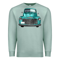 Seafoam western truck front view Premium Sweatshirt - FaDigitalArtStudio