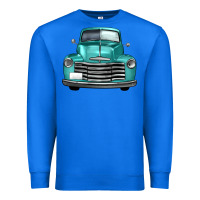 True Royal western truck front view Premium Sweatshirt - FaDigitalArtStudio