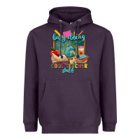 Plum busy doing cool teacher stuff Heavyweight Hoodie - Zillion Design Studio