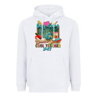 White busy doing cool teacher stuff Heavyweight Hoodie - Zillion Design Studio