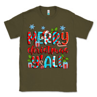 Army Green merry christmas y'all Classic Tee - Zillion Design Studio