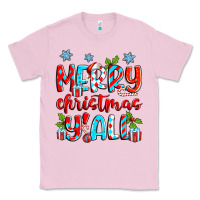 Bubblegum Pink merry christmas y'all Classic Tee - Zillion Design Studio