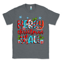 Charcoal Heather merry christmas y'all Classic Tee - Zillion Design Studio
