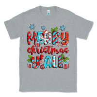 Heather Grey merry christmas y'all Classic Tee - Zillion Design Studio