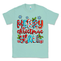 Seafoam merry christmas y'all Classic Tee - Zillion Design Studio