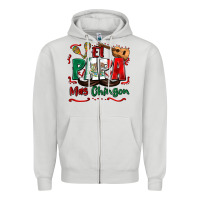 Dove Grey el papa mas chingon Zipper Hoodie - Zillion Design Studio