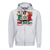 Heather Grey el papa mas chingon Zipper Hoodie - Zillion Design Studio