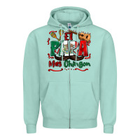 Seafoam el papa mas chingon Zipper Hoodie - Zillion Design Studio