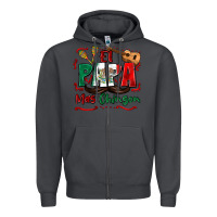 Smoke el papa mas chingon Zipper Hoodie - Zillion Design Studio