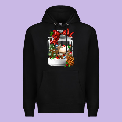 Christmas Cookie Jar Premium Hoodie Designed By Jasminsmagicworld