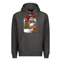 Charcoal Heather Christmas cookie jar Premium Hoodie - Jasminsmagicworld
