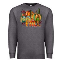 Charcoal Heather hallo fall Premium Sweatshirt - RacoonDesign