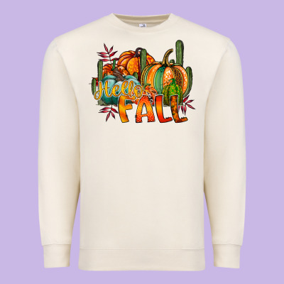 Hallo Fall Premium Sweatshirt Designed By Racoondesign
