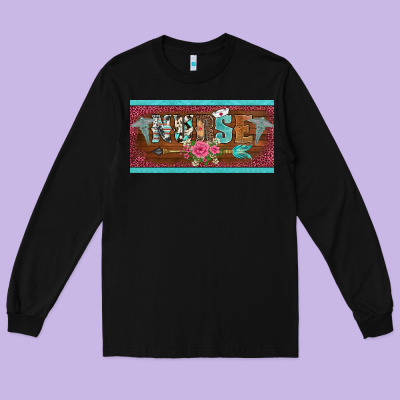 Western Nurse With Medical  Symbol Caduceus And Arrow License Plate Te Long Sleeve Tee Designed By Barkaloodesign