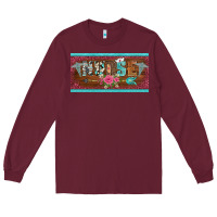 Burgundy western nurse with medical  symbol caduceus and arrow license plate te Long Sleeve Tee - BarkalooDesign
