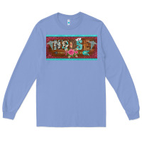 Colony Blue western nurse with medical  symbol caduceus and arrow license plate te Long Sleeve Tee - BarkalooDesign