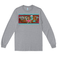 Heather Grey western nurse with medical  symbol caduceus and arrow license plate te Long Sleeve Tee - BarkalooDesign
