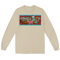 Mushroom western nurse with medical  symbol caduceus and arrow license plate te Long Sleeve Tee - BarkalooDesign