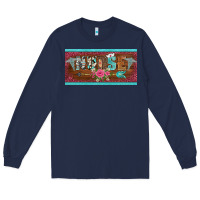 Navy western nurse with medical  symbol caduceus and arrow license plate te Long Sleeve Tee - BarkalooDesign