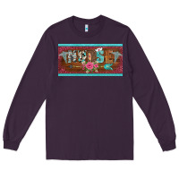 Plum western nurse with medical  symbol caduceus and arrow license plate te Long Sleeve Tee - BarkalooDesign