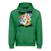 Emerald doing some spring reading Urban Hoodie - MaliasSmallBusiness