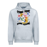 Heather Grey doing some spring reading Urban Hoodie - MaliasSmallBusiness