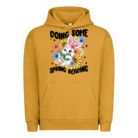 Pigment Peanut Butter doing some spring reading Urban Hoodie - MaliasSmallBusiness