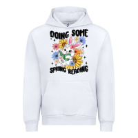 White doing some spring reading Urban Hoodie - MaliasSmallBusiness