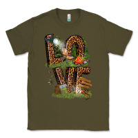 Army Green love camping Classic Tee - texasbilliewilder