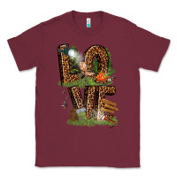 Burgundy love camping Classic Tee - texasbilliewilder