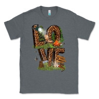 Charcoal Heather love camping Classic Tee - texasbilliewilder